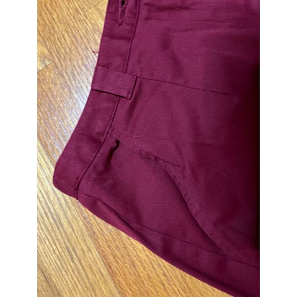 Coldwater Creek elastic back waist maroon chinos 12 97cotton3spandex High rise - Picture 3 of 5